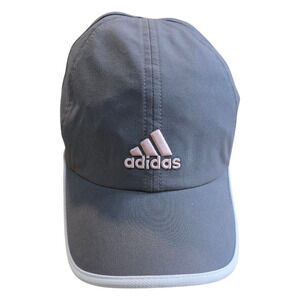 Adidas Gray and Pink Womens Athletic Hat